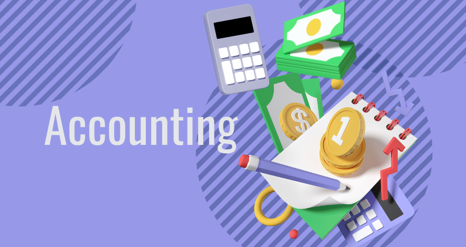 Accounting Images- pen, calculator, money