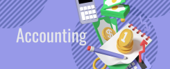 Accounting Images- pen, calculator, money